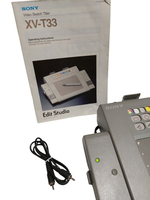 Vintage 1991 Sony Sketch Titler Model: XV-T33 ( No Pen ) =