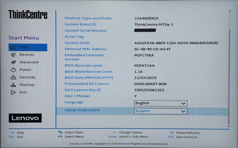 Lenovo ThinkCentre M75q-1 Ryzen 3 PRO 3200GE, 16GB DDR4, 256GB NVMe, PWR