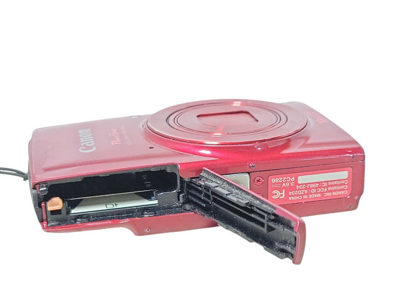 Canon PowerShot ELPH 190 IS 20MP 10x Optical Zoom Digital Camera Red, READ _