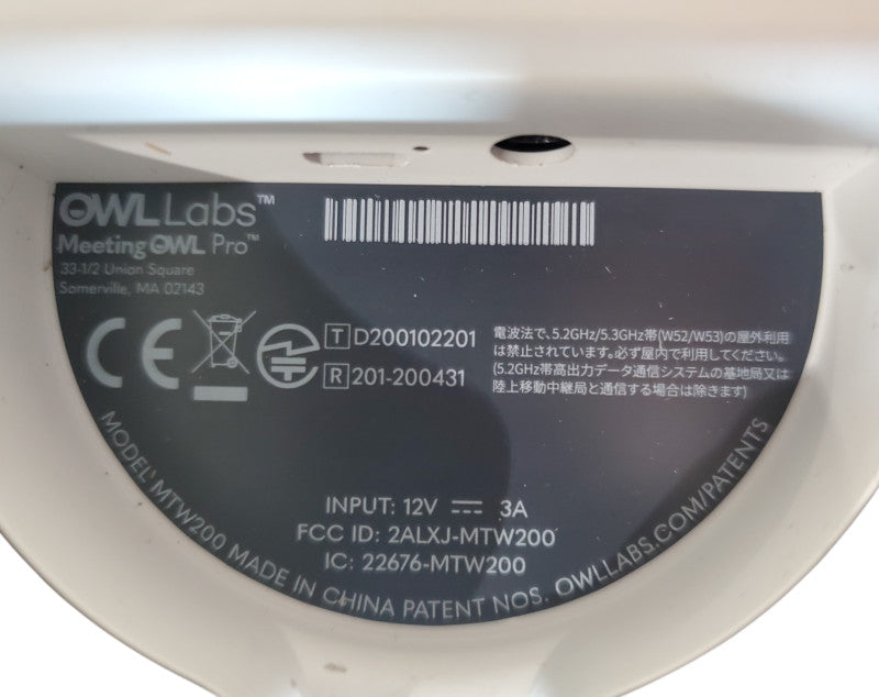 OWL Labs Meeting OWL PRO Model MTW200