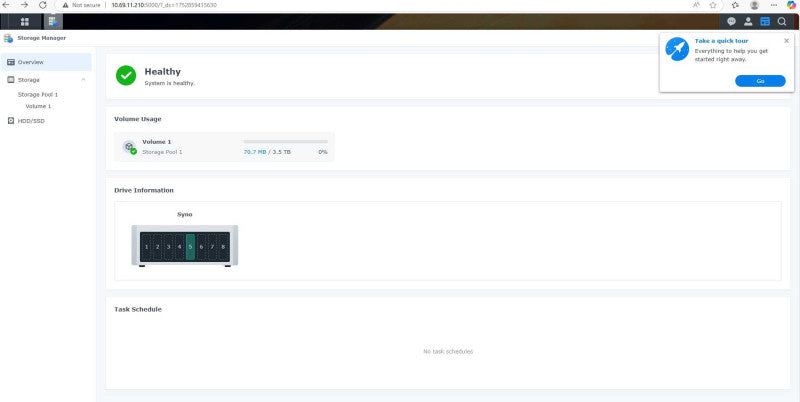 Synology DS1815+ DiskStation Expansion Unit 1x 4TB HDD, READ _