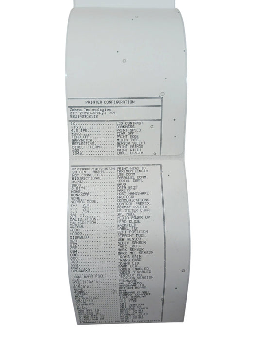 Zebra ZT230 USB Serial Ethernet Thermal Transfer Label Printer