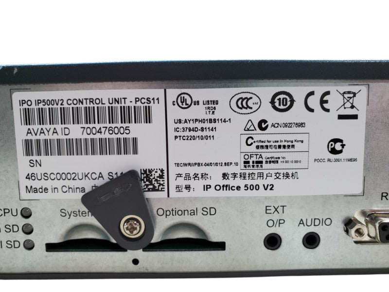 AVAYA IP Office 500 v2 Control Unit 3x 700476013 *READ*