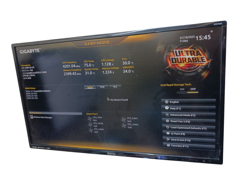 Gigabyte Z490 UD AC ATX Motherboard & Intel i5-10500 @ 3.10Ghz CPU Combo