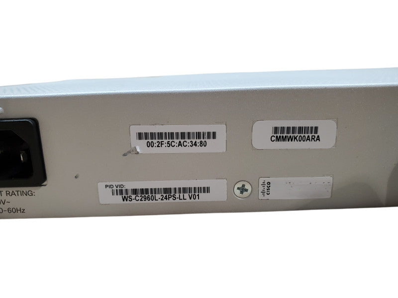Cisco Catalyst WS-C2960L-24PS-LL 2960-L Gigabit PoE Network Switch