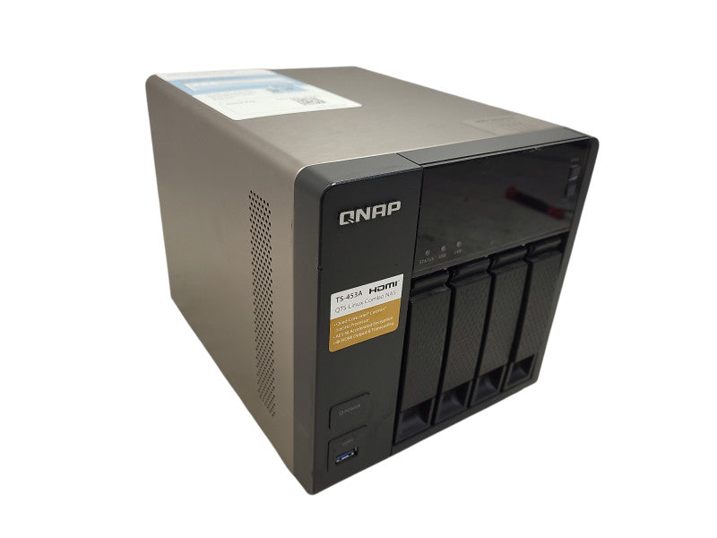 QNAP TS-453A 4-Bay NAS – Intel Celeron, 4GB RAM, 2x 2TB HDDs READ $