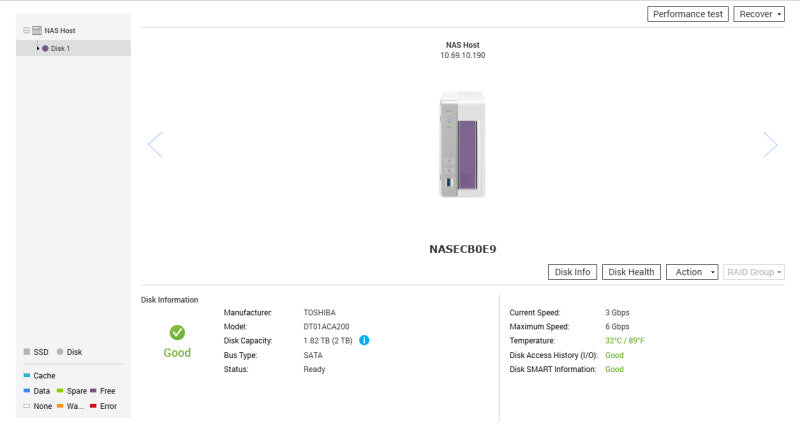 QNAP TS-131 1-Bay NAS w/ 2TB HDD