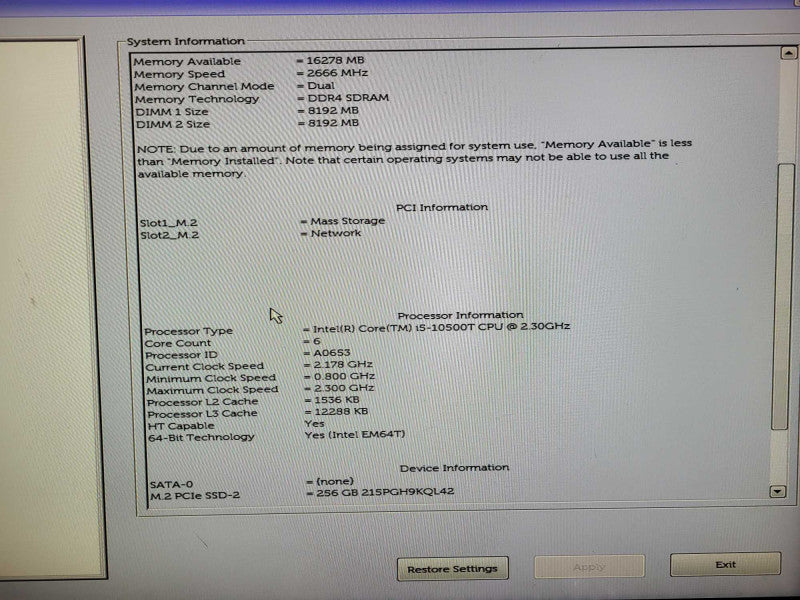 Dell OptiPlex 3080 USFF, i5-10500T, 16GB DDR4, 256GB NVMe, WiFi $