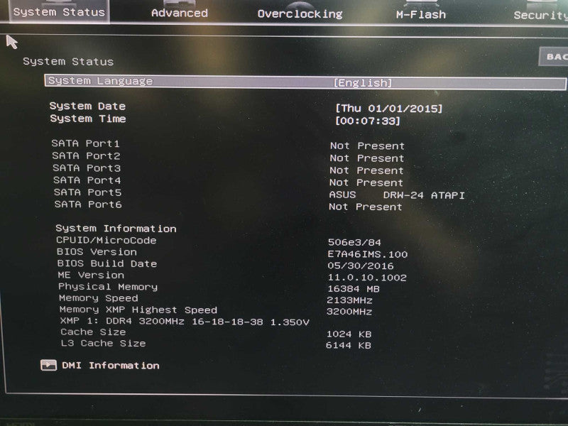 Core i5-6400 MSI B150M BAZOOKA PLUS 16GB DDR4 + I/O Plate %