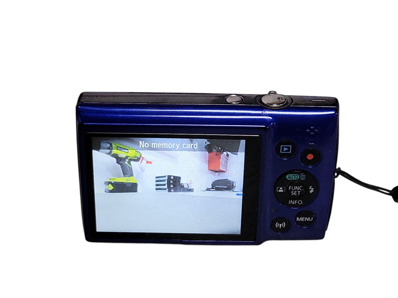Canon PowerShot ELPH 190 IS Blue Digital Camera No SD Card, READ _