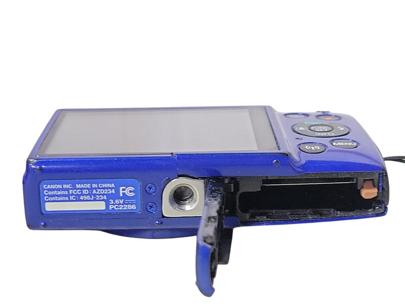 Canon PowerShot ELPH 190 IS Blue Digital Camera No SD Card, READ _