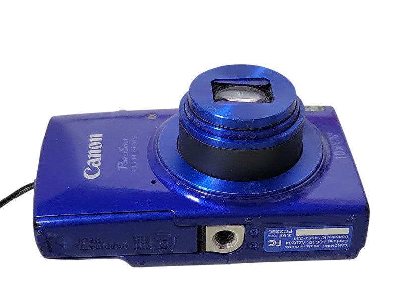 Canon PowerShot ELPH 190 IS Blue Digital Camera No SD Card, READ _