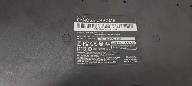 Razer Cynosa Chroma RZ03-0226 Gaming Keyboard