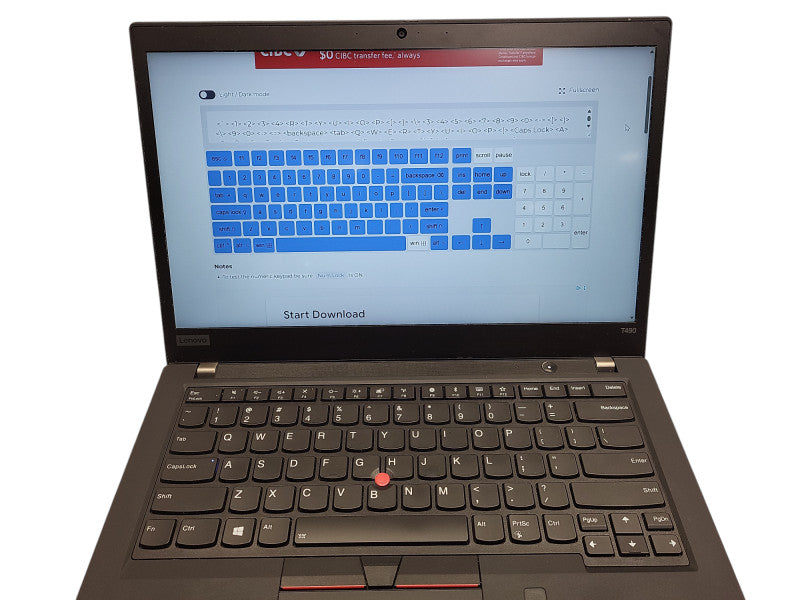 Lenovo ThinkPad T490 i5-10310U 8GB RAM 256GB NVMe READ $ Lap200