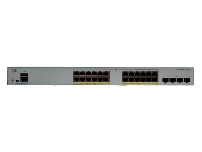 Cisco CBS350-24P-4G V02, 24 Ports Rack Mountable Ethernet Switch