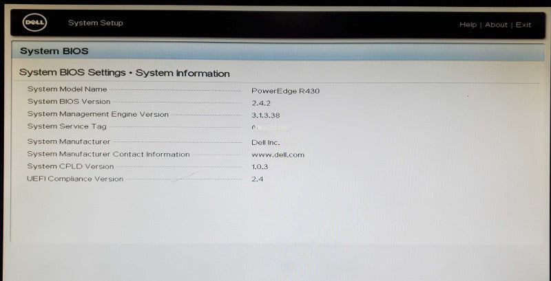 Dell PowerEdge R430 2x Xeon E5-2623 v4 64GB DDR4 H730 Mini - 1xPSU No HDD