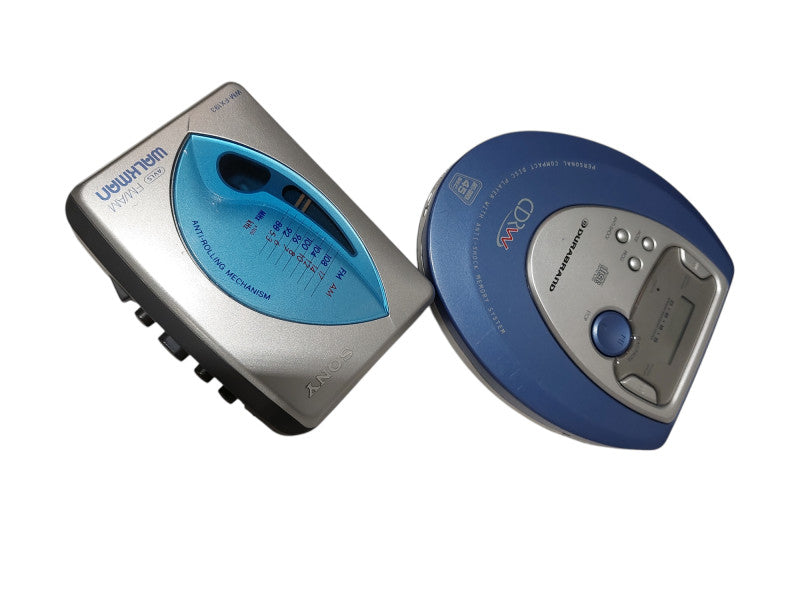 Sony Walkman Cassette AM/FM WX-FX193 & Durabrand Discman CDR-W DDM333CK =