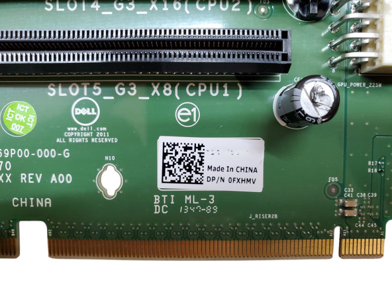 Dell PowerEdge R720 2x PCIe Server Riser Card 0FXHMV