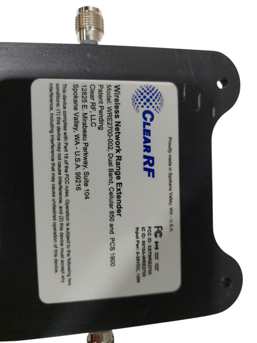 Clear RF M2M Celular Wireless Network Range Extender Model: WRE2700-002 =