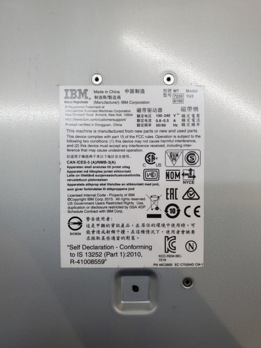 IBM 7226-1U3 Storage Enclosure LTO Ultrium 5-H *READ*