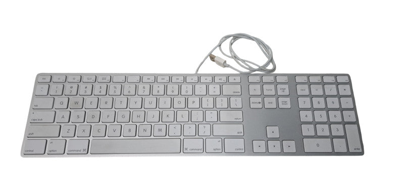 Genuine Apple White Aluminum USB Keyboard A1243 & Mighty Mouse A1152 Combo