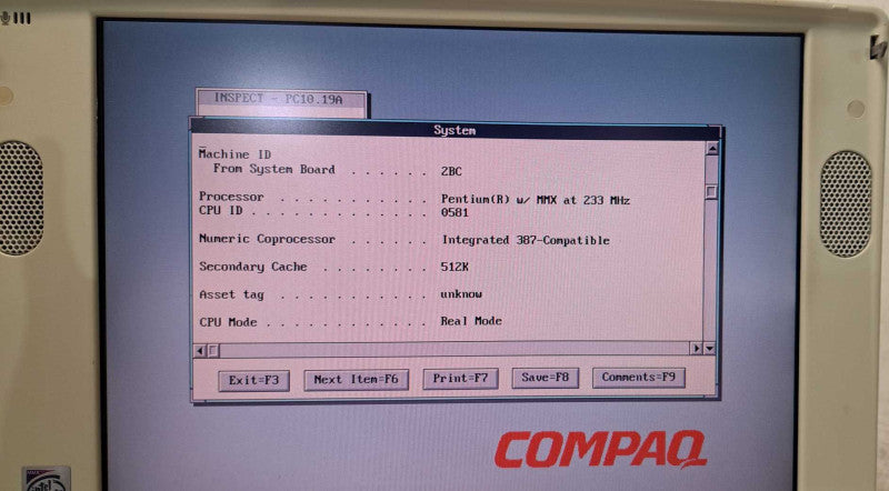 Vintage Compaq Armada 7770DMT| Pentium MMX 233MHz|48MB RAM|3GB HDD