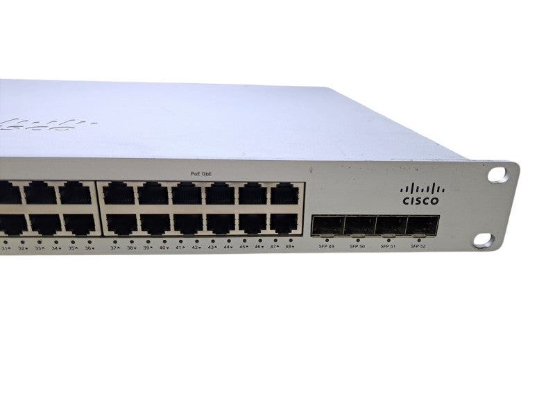 Meraki MS220-48FP-HW | 48-Port Gigabit PoE Cloud Managed Switch UNCLAIMED