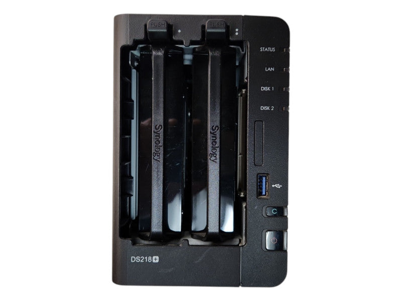Synology DiskStation DS218+ 2 bays NAS, w/ 1x 2TB & 1x 3TB HDDs, No PWR