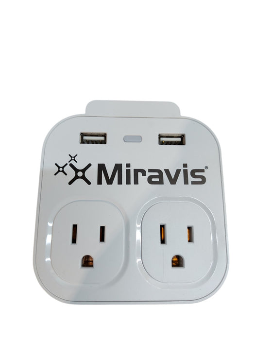 Miravis Console Wall Charger + Phone Holder 5V 2 AC Adapter w/ 2 USB