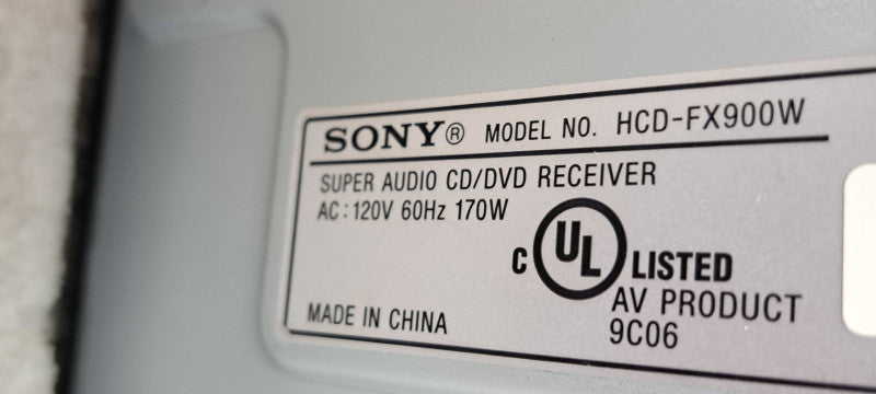 Sony HCD-FX900W 5.1 Channel 900W HDMI DVD/CD Home Theater System 5 Disc Cha