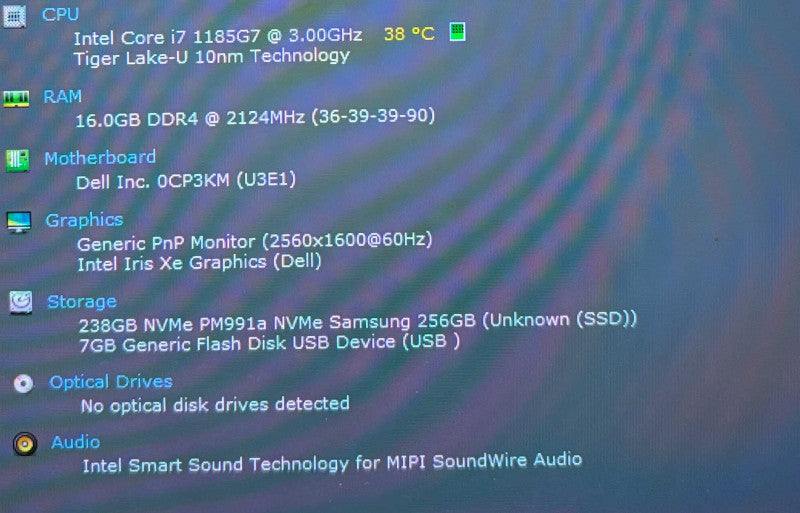 Dell Latitude 9420 TOUCH QHD LCD i7-1185G7@3GHz 16GB RAM 256GB SSD  Lap200