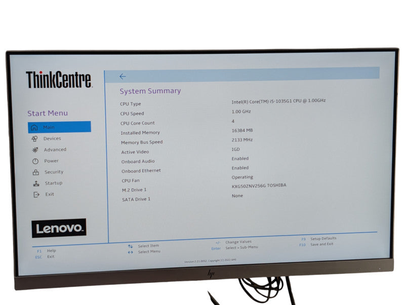 Lenovo M60e Tiny Desktop Intel Core i5-1035G1 16GB RAM 256GB NVMe  -