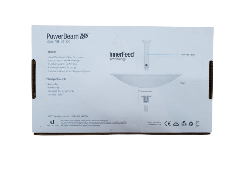 Ubiquiti PowerBeam M5 5GHz airMAX Antenna Feed for PBE-M5-400 - NEW Q