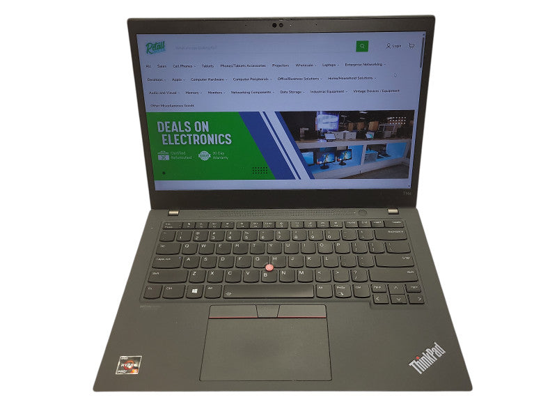 Lenovo ThinkPad T14s Ryzen 5 Pro 5650U 8GB RAM 256GB SSD No AC $ Lap200