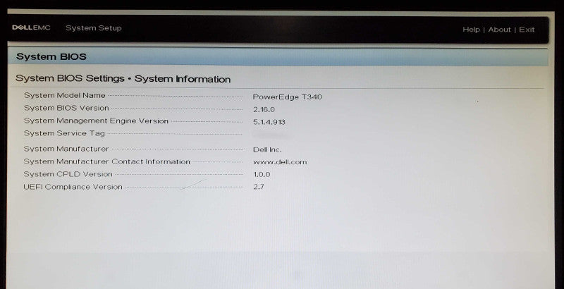 Dell PowerEdge T340 1x Xeon E-2174G 48GB DDR4 H330- No HDD