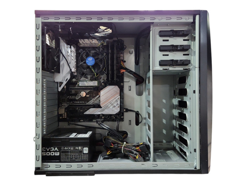 Custom PC, PRIME Z370-A, i5-8400 2.80GHz, 16GB DDR4, 256GB NVMe, 500W