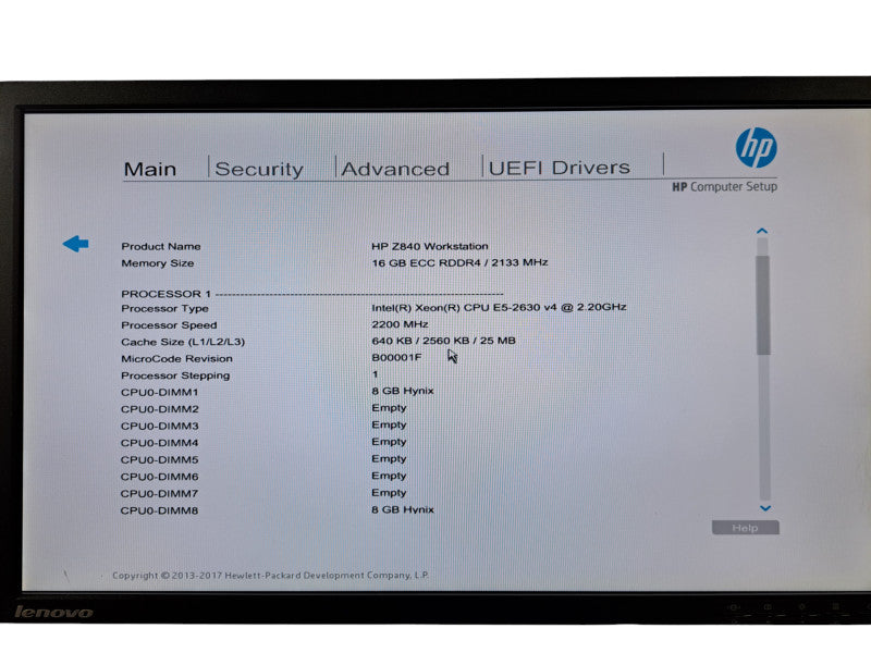 HP Z840 Workstation | Xeon E5-2630 v4 @2.20GHz, 16GB DDR4, K5200, No HDD