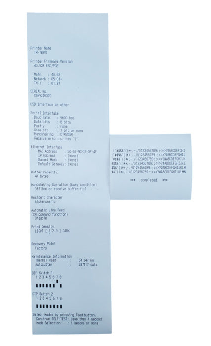 Epson TM-T88VI POS Thermal Receipt Printer - M338A *read*