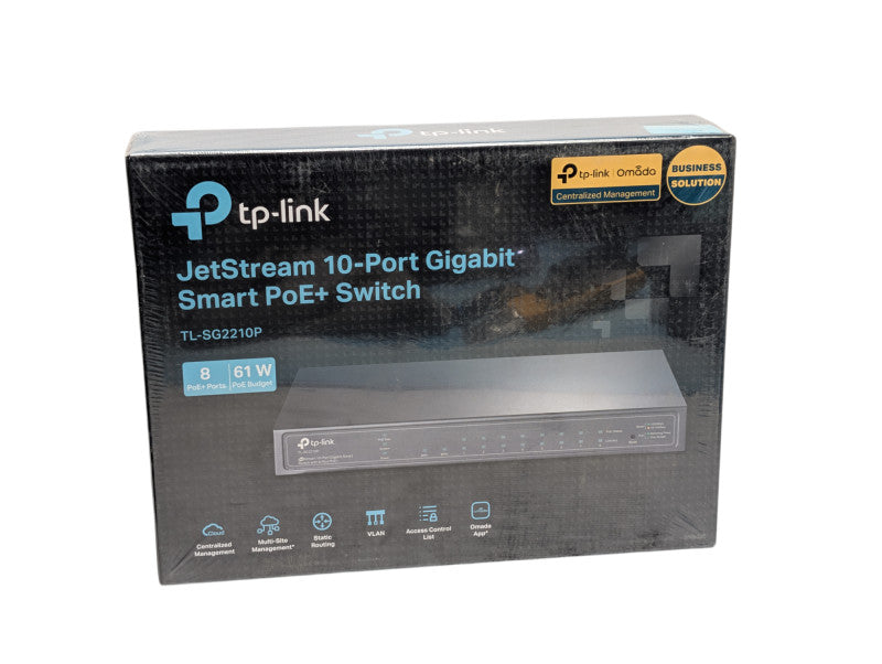 TP-Link TL-SG2210P 10 Port Gigabit Smart PoE+ Netowrk Switch  Q-