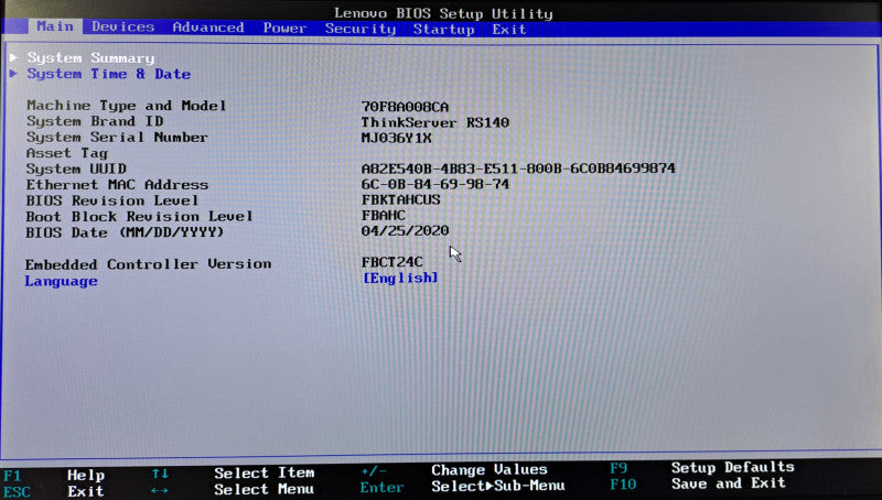 Lenovo ThinkServer RS140 1U | Xeon E3-1246 v3 @3.50GHz, 8GB DDR3, 9240-8i