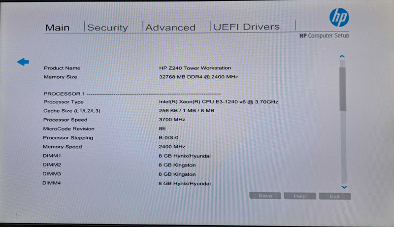 HP Z240 Workstation | Xeon E3-1240 v6 3.70GHz, 32GB DDR4, P600, 500GB SSD