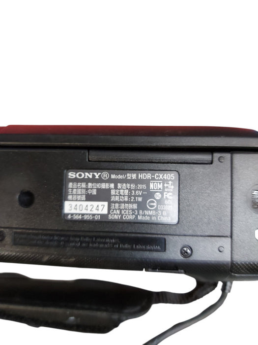 Sony HDR-CX405 HD Handycam 9.2MP Digital Camcorder - Read Description
