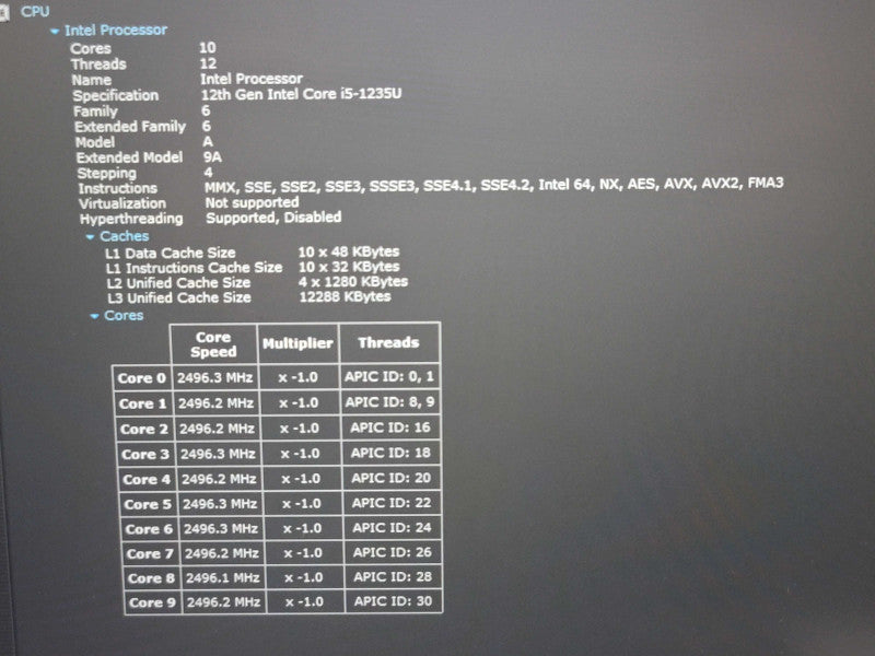 Lenovo ThinkBook 15 G4 IAP i5-1235U 16GB RAM 256GB NVMe READ!!  β Lap200