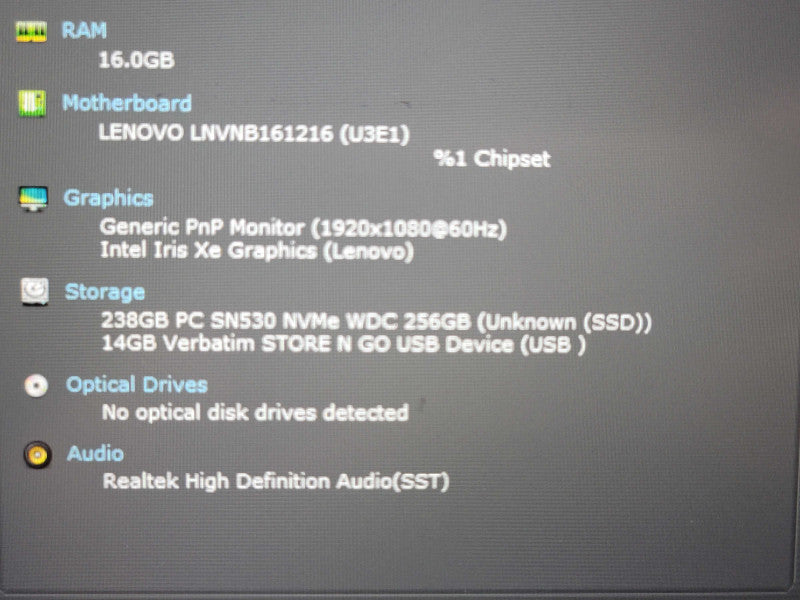 Lenovo ThinkBook 15 G4 IAP i5-1235U 16GB RAM 256GB NVMe READ!!  β Lap200