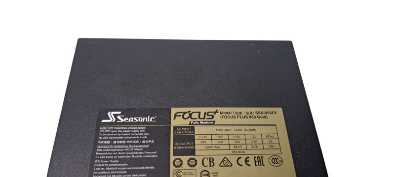 Seasonic SSR-850FX Focus GX-850 80 PLUS GOLD Power Supply