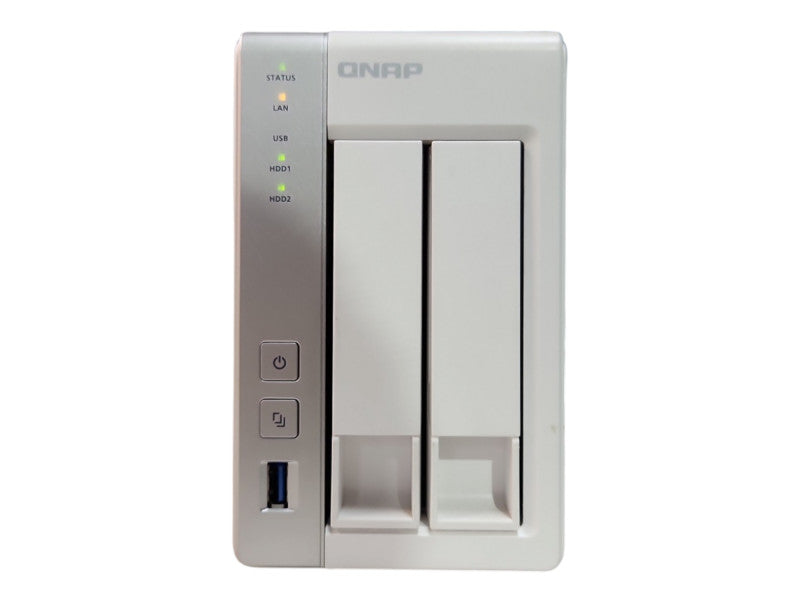 QNAP TS-231P, 2-Bay Network Attached Storage NAS 1GB RAM w/ 2x 4TB HDD