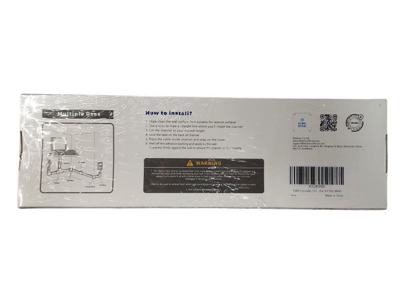 *SEALED* Delamu cable raceway CC01 Hides cables Hideaway Cable Management Q