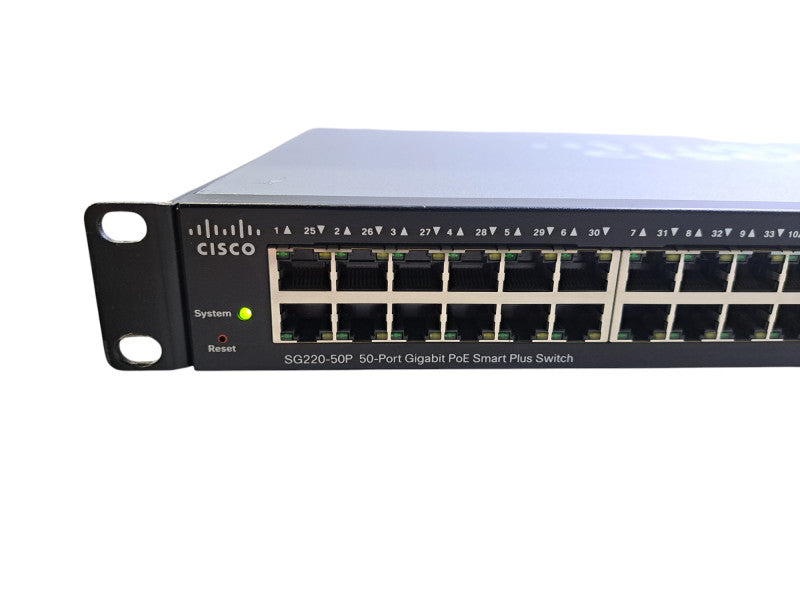 Cisco SG220-50P-K9 V02 | 50-Port Gigabit PoE Smart Plus Switch