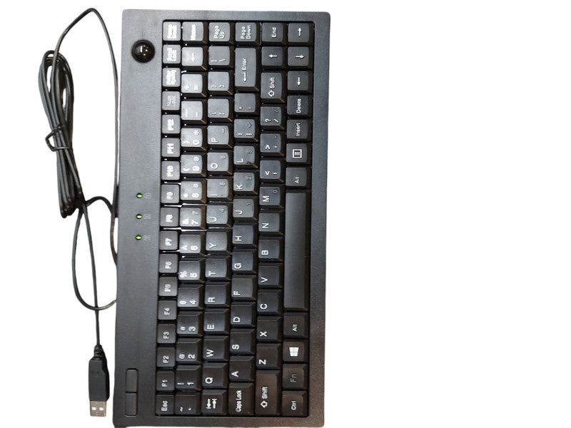 Adesso AKB-310UB -  SlimTouch Mini Trackball USB Keyboard, Black