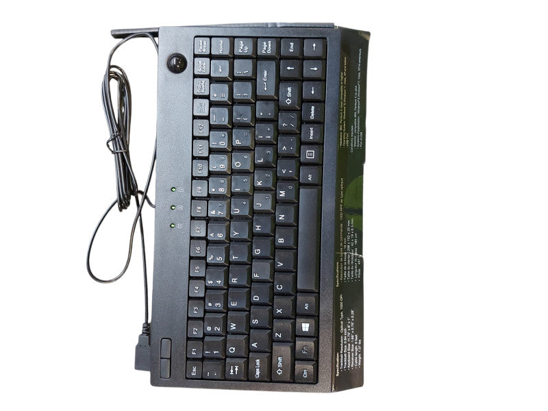 Adesso AKB-310UB -  SlimTouch Mini Trackball USB Keyboard, Black